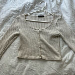 brandy melville button up sweater